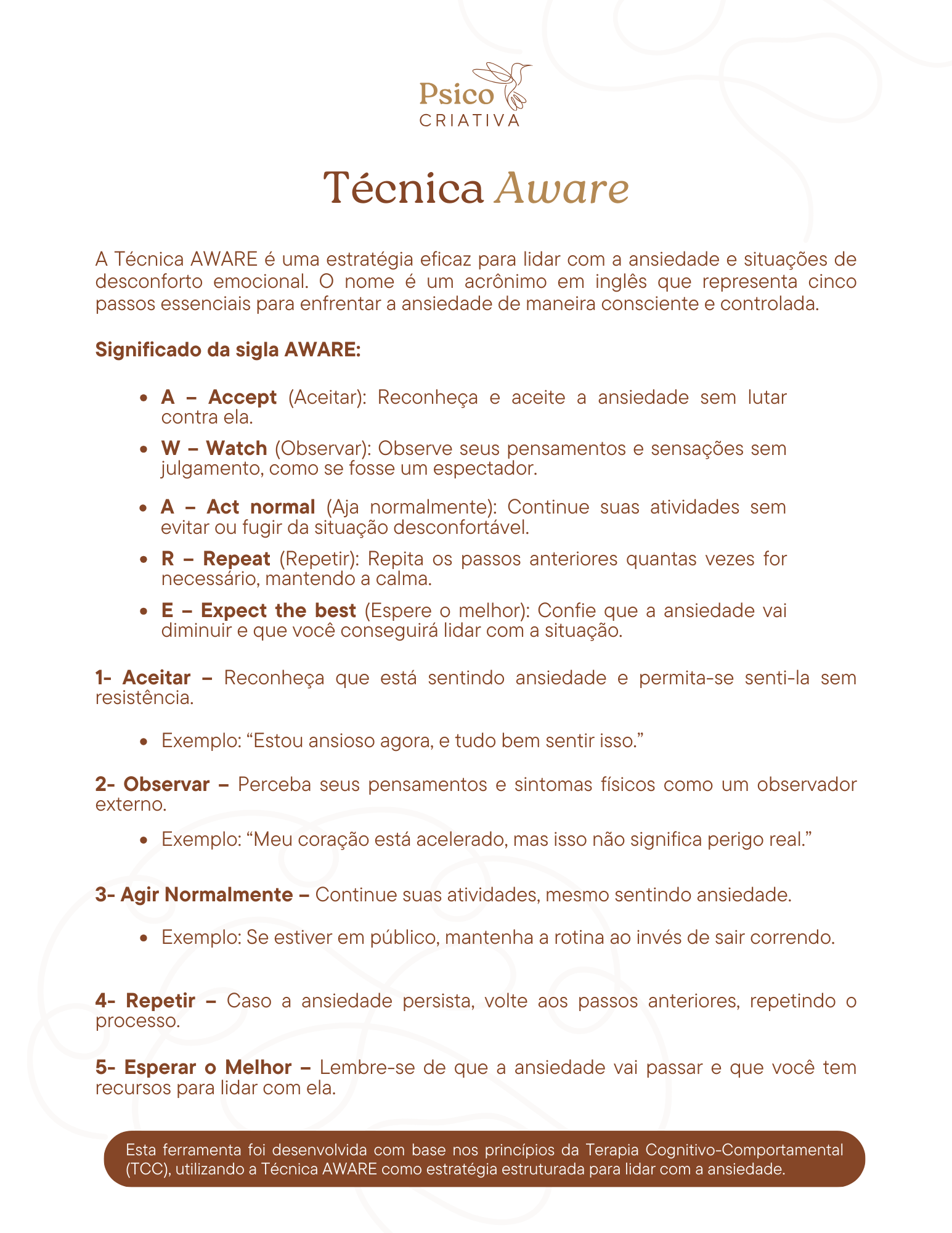 29- Técnica AWARE p.1